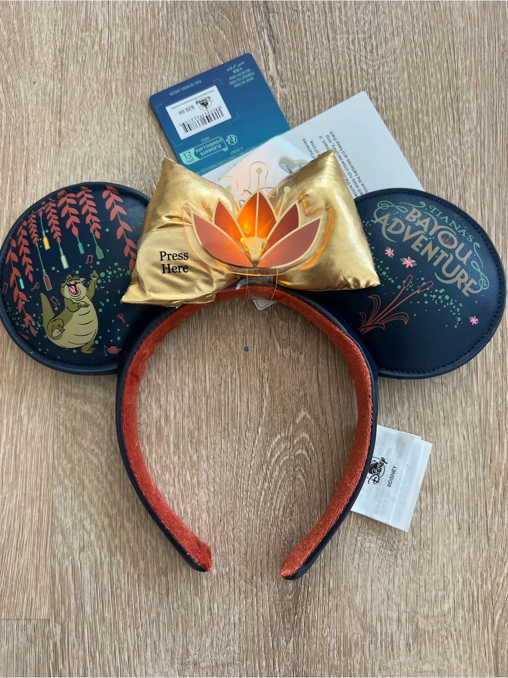 Disney Tiana's Bayou Adventure Ears Headband